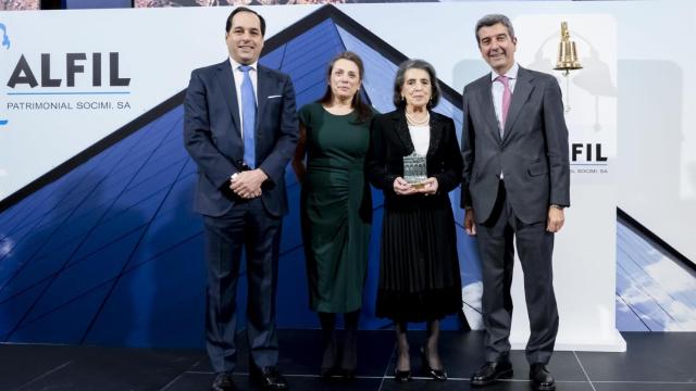 Un momento de la presentación de Alfil en la Bolsa de Madrid.