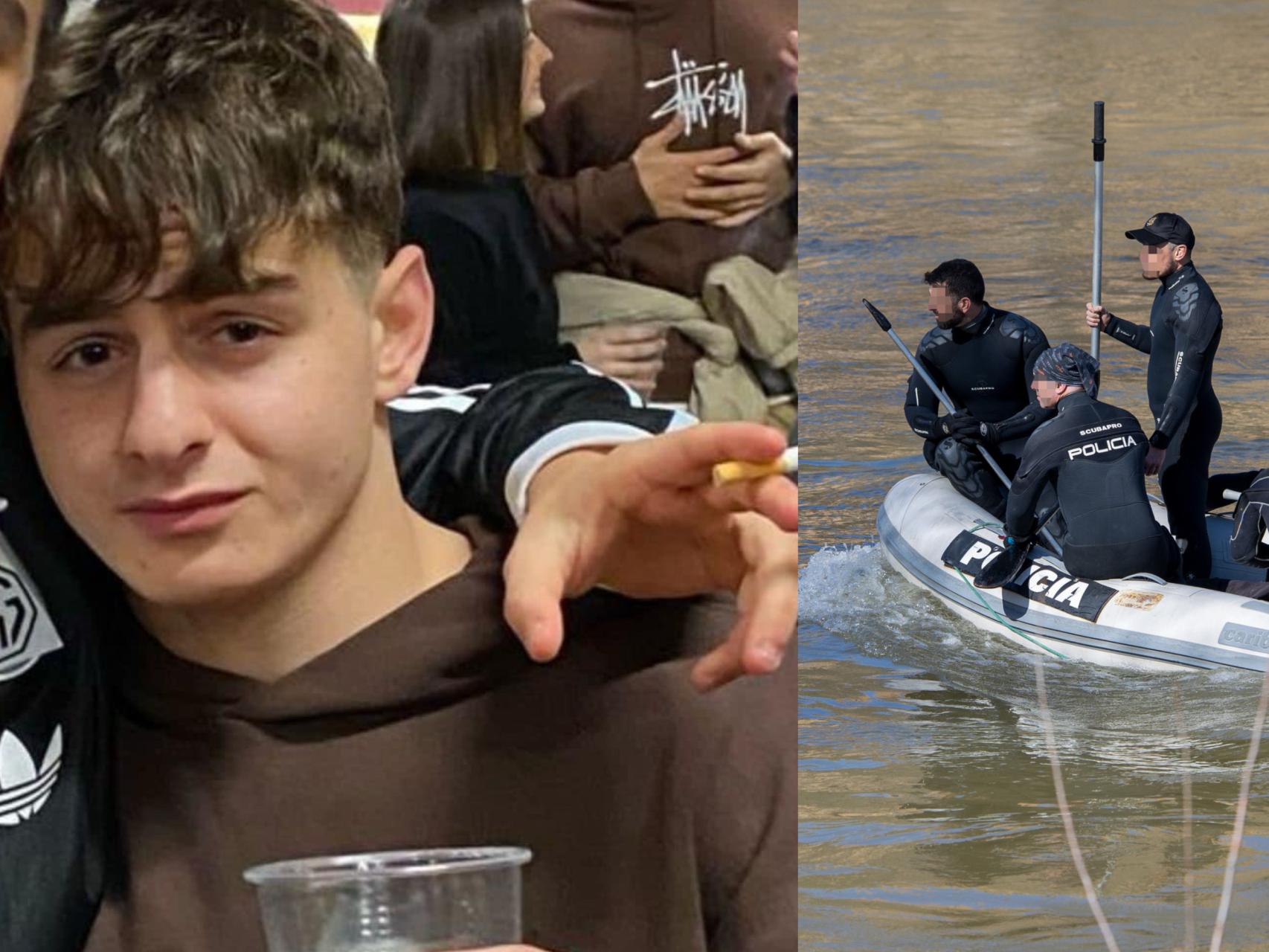 A la izquierda, Javier Márquez. A la derecha, guardias civiles en el operativo de búsqueda.