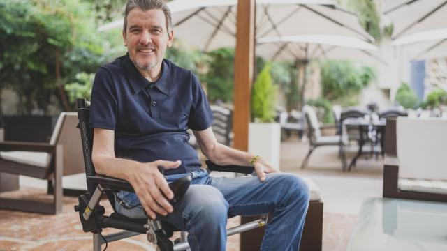 Juan Carlos Unzué, paciente de ELA, en una foto de archivo.