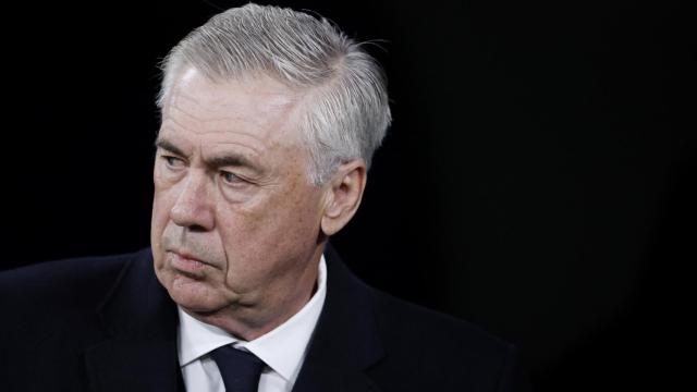 Carlo Ancelotti, durante un partido del Real Madrid