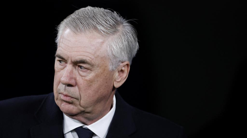Carlo Ancelotti, durante un partido del Real Madrid