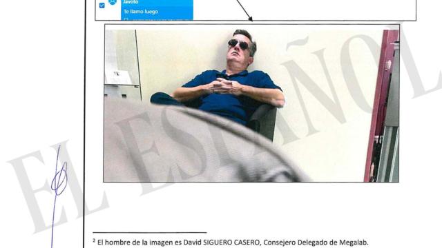 Foto de David Siguero recogido en el informe de la UCO.