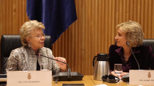 Viviane Reding e Isabel Winkels.