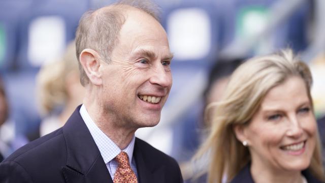 Eduardo de Wessex en uno de sus compromisos reales del 8 de marzo de 2024.