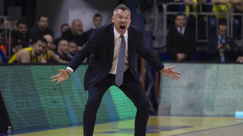 Sarunas Jasikevicius, durante un partido del Fenerbahce.