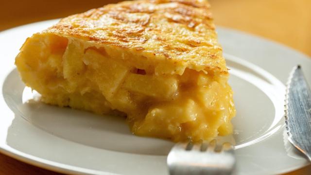 Tapa de tortilla de patatas.