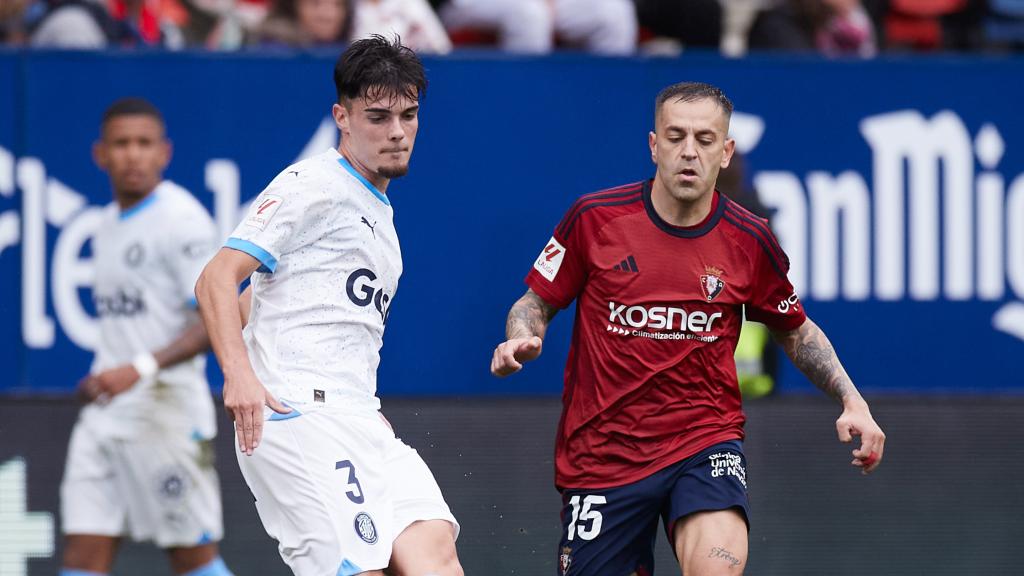 Miguel Gutiérrez, durante el Osasuna - Girona