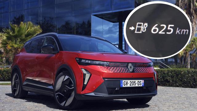 El Renault Scénic supera los 600 kilómetros de autonomía.