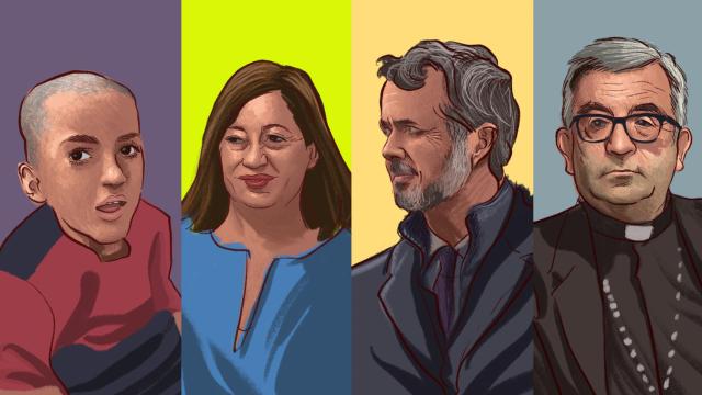 Yazan al-Kafarneh, Francina Armengol, Federico de Dinamarca y Luis Argüello.