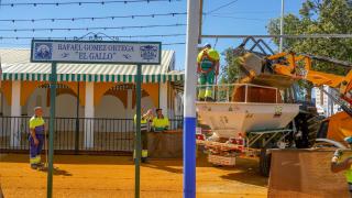 Montaje de la Feria de Abril-