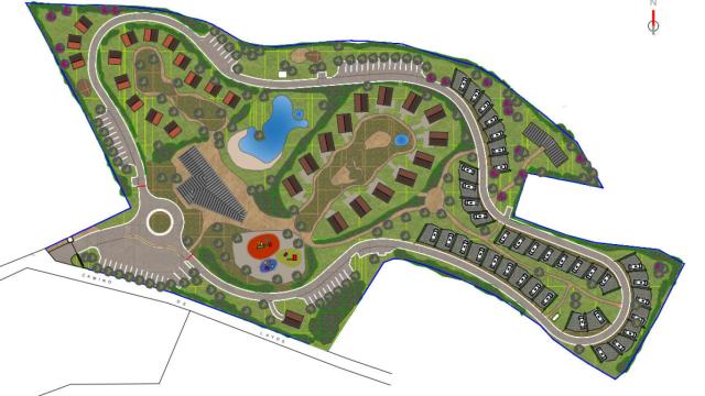 Proyecto del futuro camping de Guadamur (Toledo).