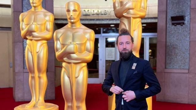 El cortador de jamón burgalés Carlos Sánchez