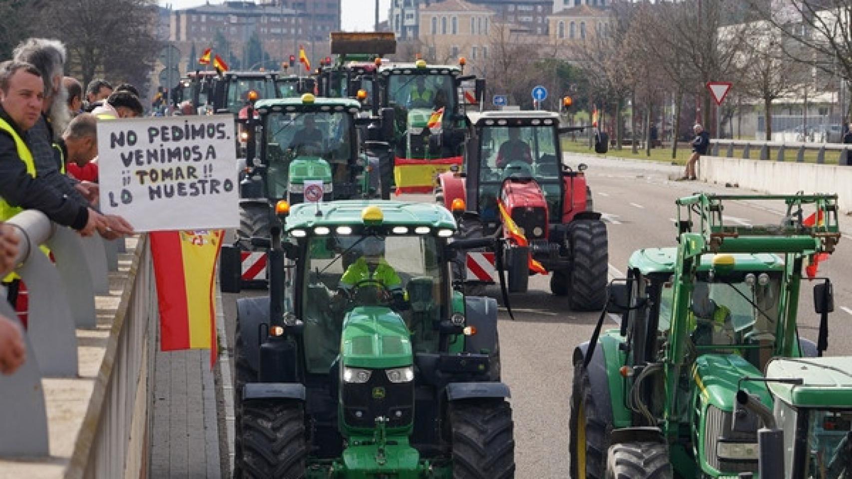 Tractorada en Valladolid celebrada el pasado año