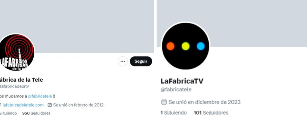 El fin de la relación societaria ha provocado cambios en las cuentas de redes sociales de La Fábrica.