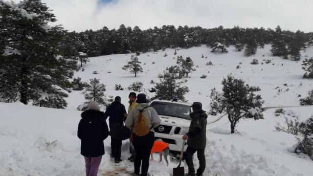 Rescate. Foto: Cuerpo de Agentes Medioambientales de Castilla-La Mancha.