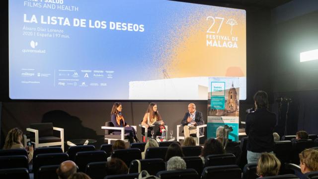 Un momento  de la charla.