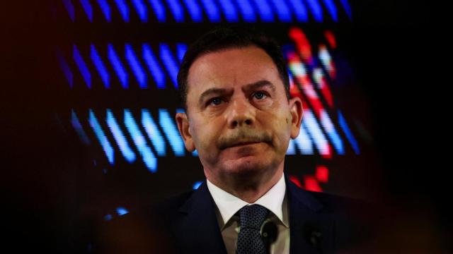 Luís Montenegro durante la noche electoral.