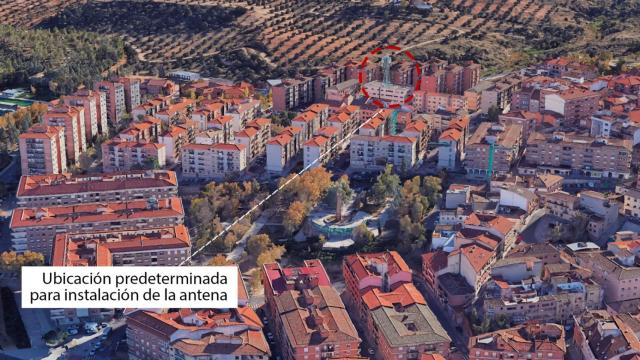 La antena iba a ser instalada sobre un edificio de viviendas del barrio de Santa Bárbara.