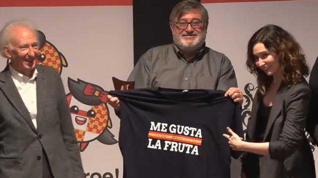 La presidenta de Madrid, Isabel Díaz Ayuso, en los premios Tabarnia este martes en Barcelona.