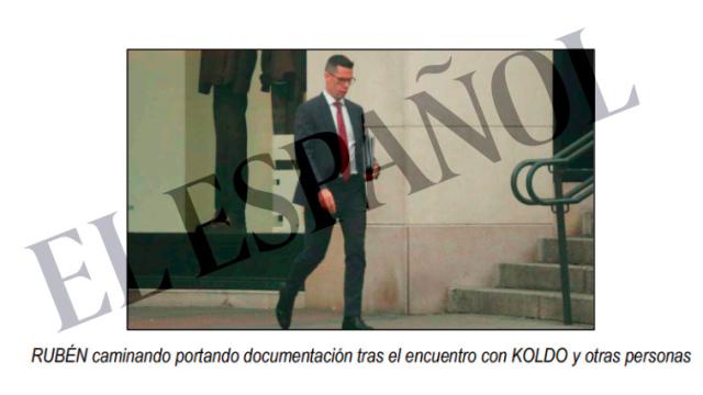 El comandante Rubén, tras una reunión con Koldo García Izaguirre.