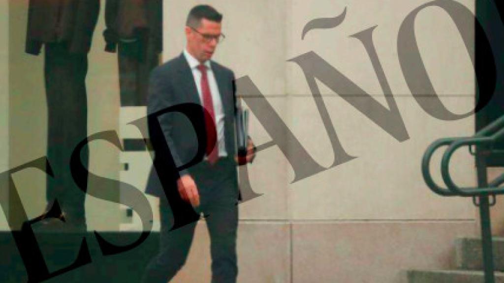 El comandante Rubén Villalba, tras su reunión con Koldo.