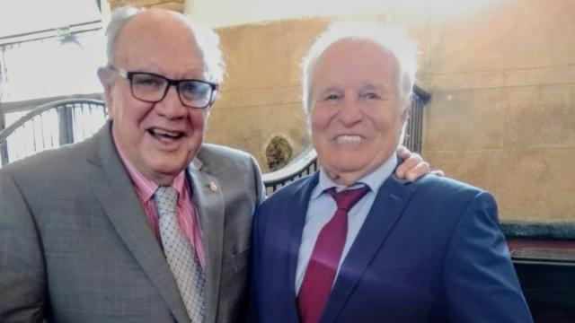 Miguel Cid y el Cordobés ayer en Córdoba.