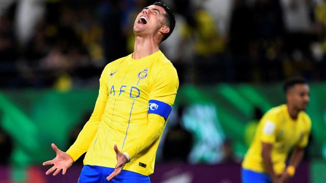 Cristiano Ronaldo, con gesto de desesperación.