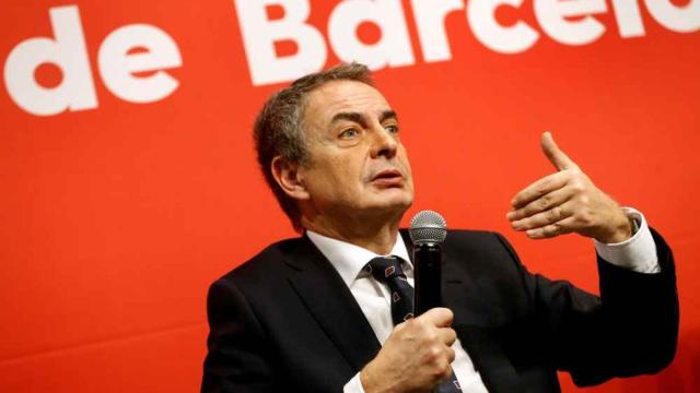 José Luis Rodríguez Zapatero, en un acto del PSC en Barcelona.