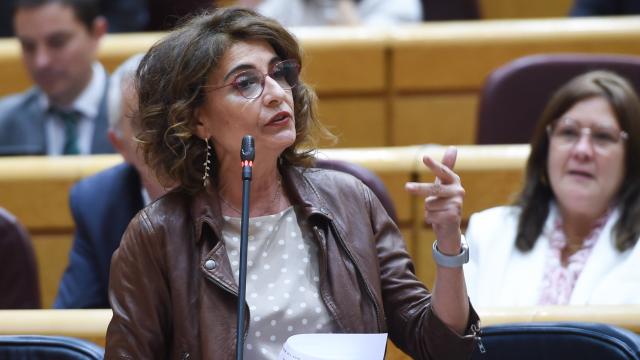 La vicepresidenta primera del Gobierno y ministra de Hacienda, María Jesús Montero