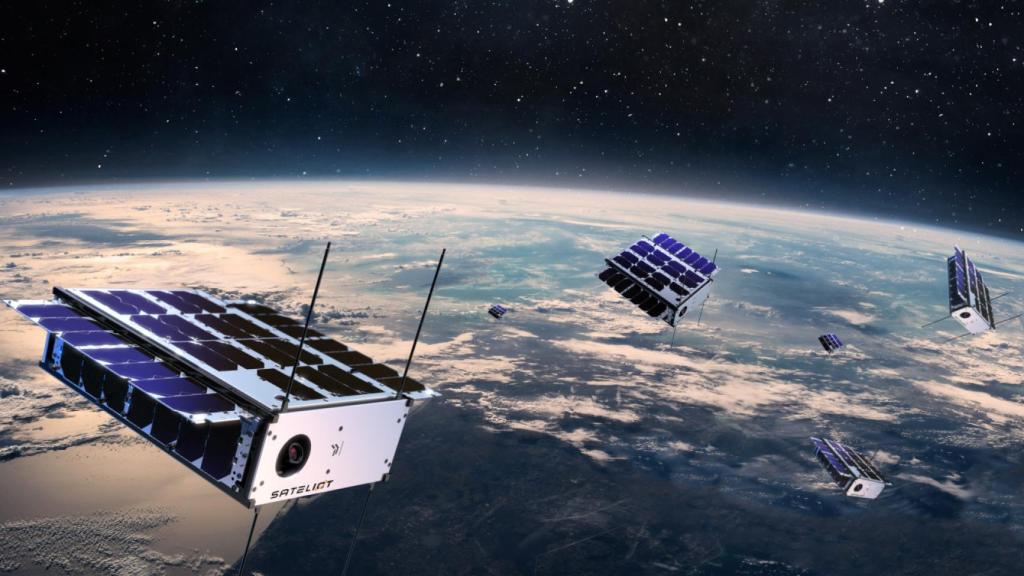 Recreación de la constelación de satélites de Sateliot