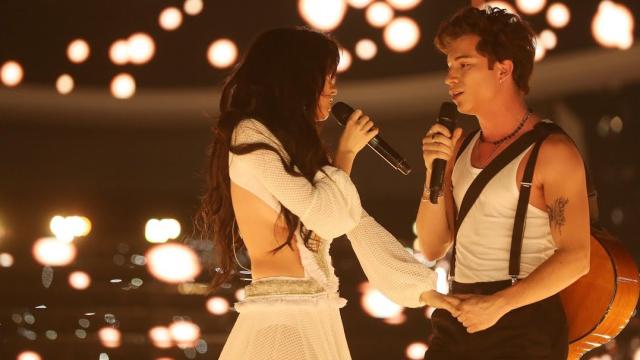 Nerea y Raoul en 'Tu cara me suena'.