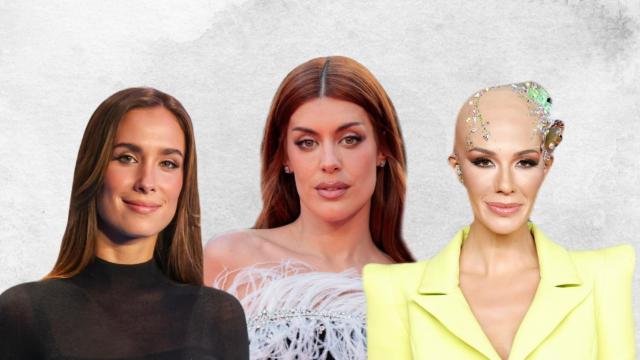 Tamara Gorro en los Premios Ídolo, Dulceida y María Pombo, en un fotomontaje de El Español.