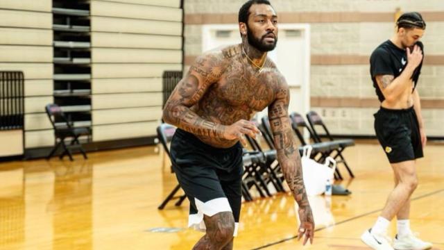 Jonh Wall, durante un entrenamiento.