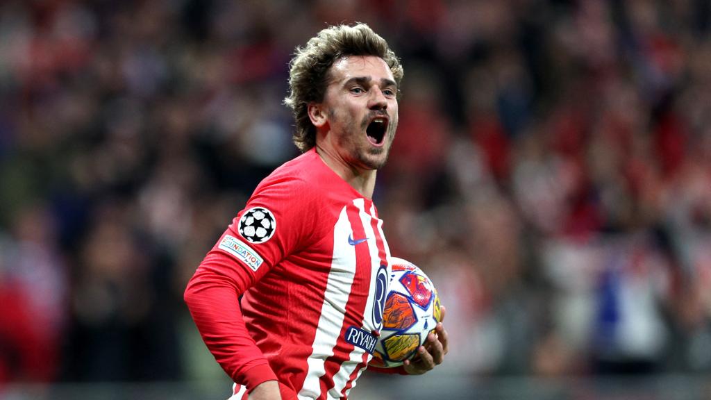 Griezmann celebra su gol frente al Inter de Milan.