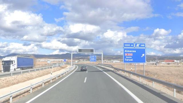 La A-31 a la altura de Almansa. / Foto: Google Maps.
