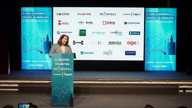 La consejera de Agricultura de la Junta de Andalucía, Carmen Crespo, en el IV foro económico español.