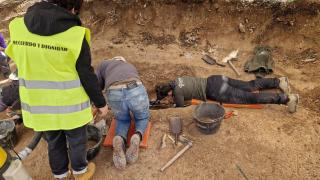 Exhumación de la fosa común de Adradas, Soria