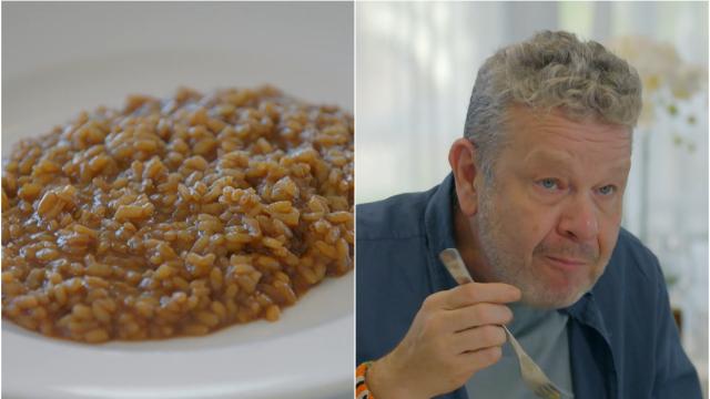 Alberto Chicote prueba el caldero ganador.