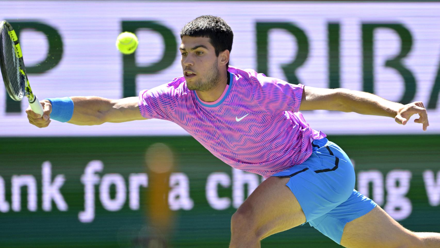 Carlos Alcaraz, en el Masters 1.000 de Indian Wells 2024