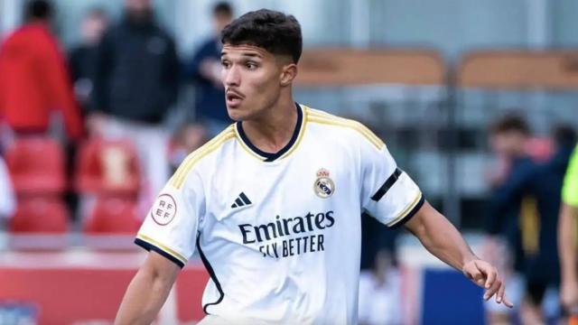 Yusi, con el Juvenil A del Real Madrid