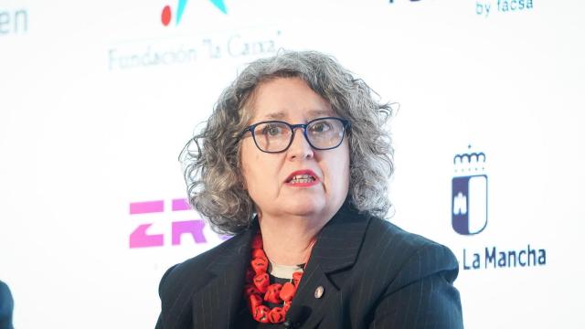 Mercedes Gómez durante su intervención en el III Foro Económico Español de Castilla-La Mancha. Foto: Rodrigo Mínguez