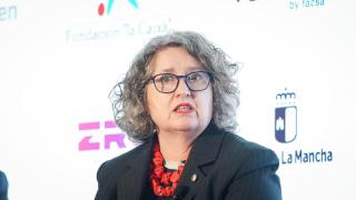 Mercedes Gómez durante su intervención en el III Foro Económico Español de Castilla-La Mancha. Foto: Rodrigo Mínguez