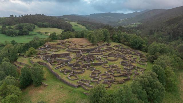 Castro de Coaña a vista de dron.