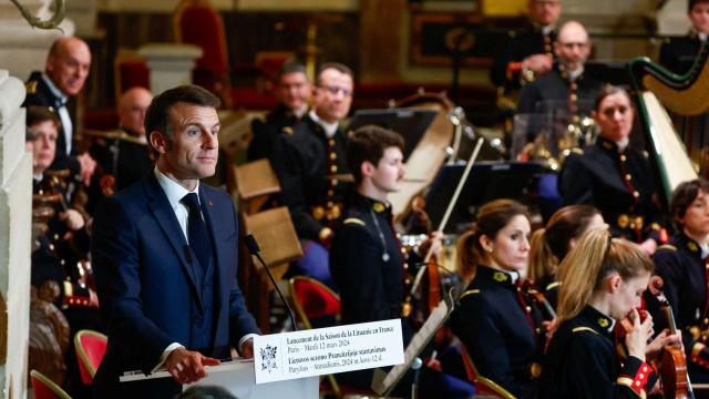El presidente francés, Emmanuel Macron.