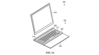 Figura de la patente con un iPad siendo acoplado a un teclado.