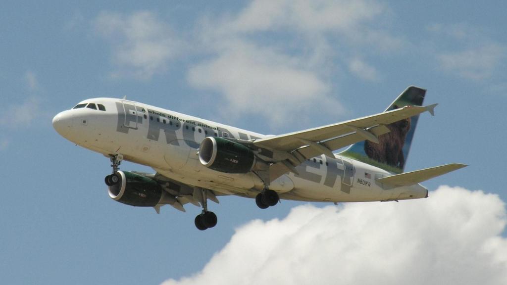 Avión de la aerolínea Frontier.