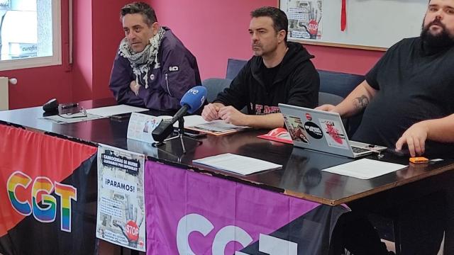 Rueda de prensa de CGT para anunciar los paros en Renault.