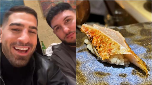 El restaurante de sushi en el que cenaron Ilia Topuria y Omar Montes.