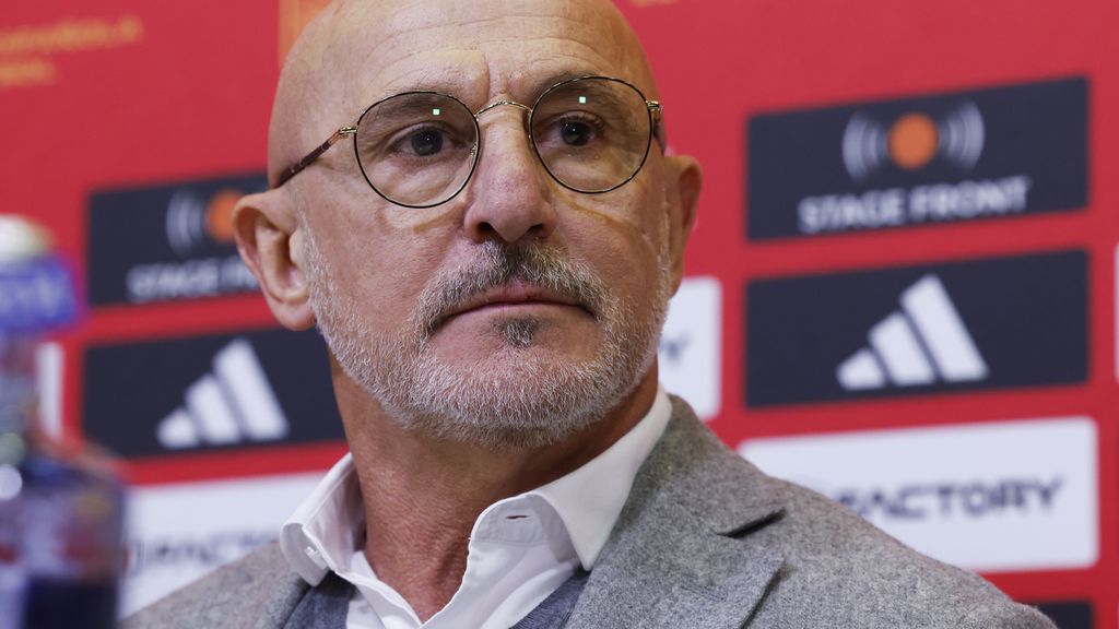 Luis de la Fuente, seleccionador español, en rueda de prensa.