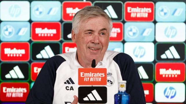 Carlo Ancelotti, en la rueda de prensa previa al partido de Osasuna.
